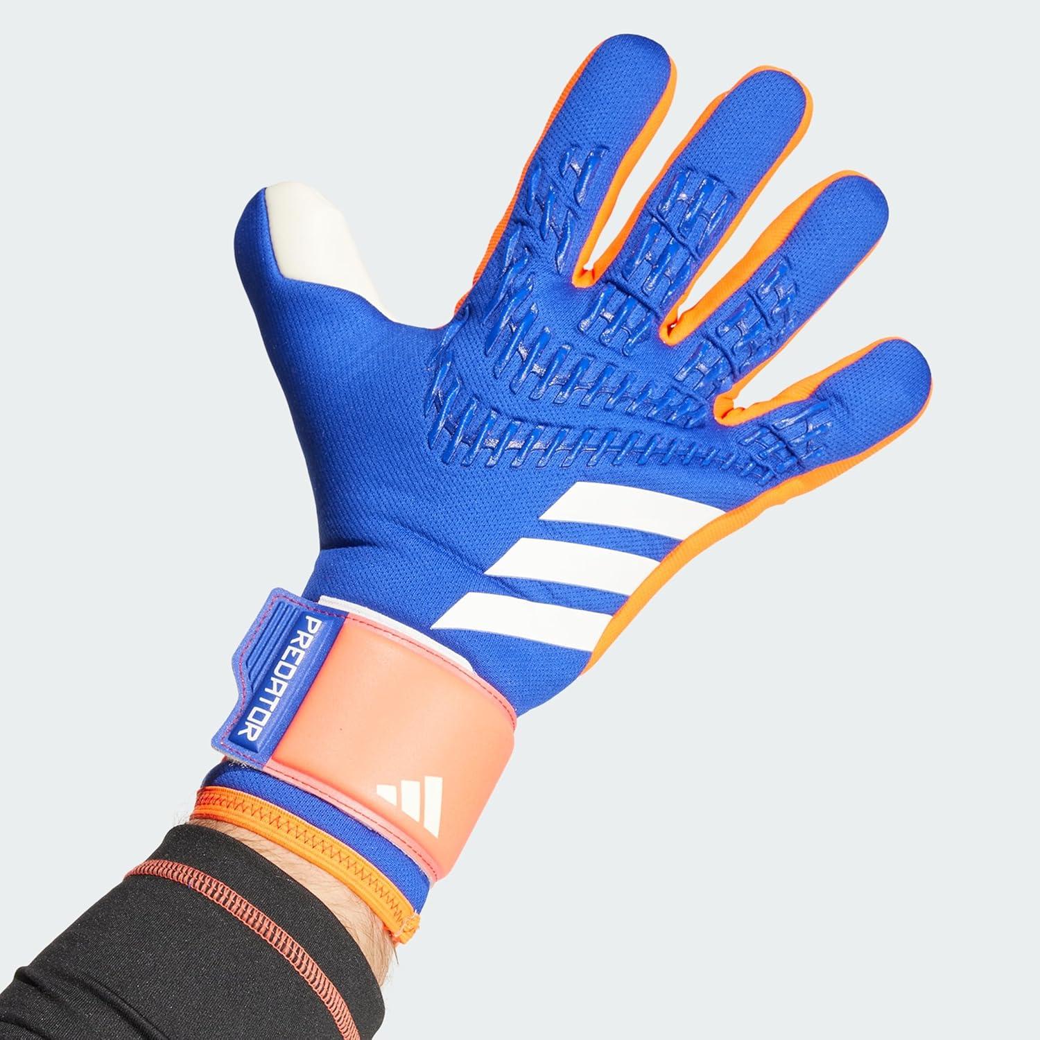 image:imageAdidas Predator League Goalie GlovesLucid BlueSolar RedWhite