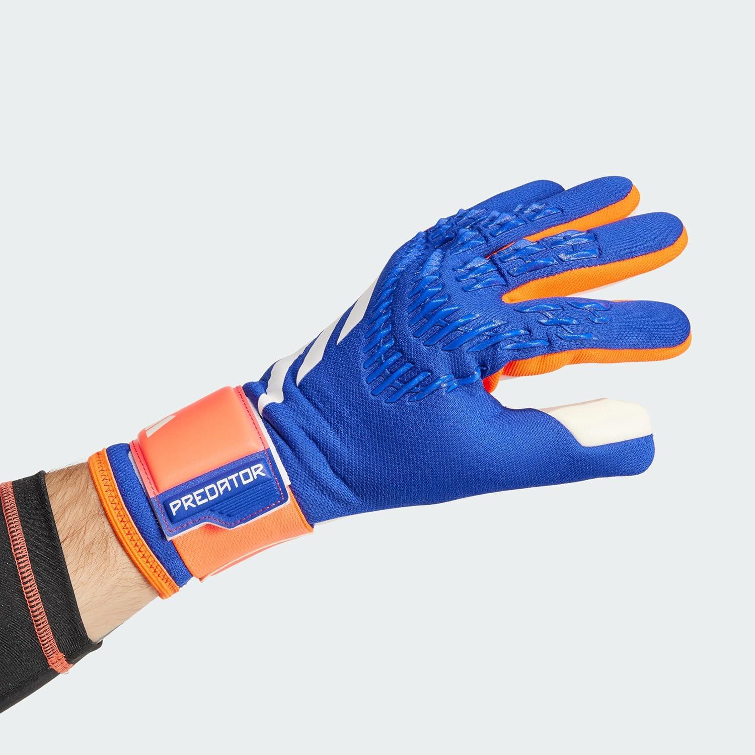 image:imageAdidas Predator League Goalie GlovesLucid BlueSolar RedWhite