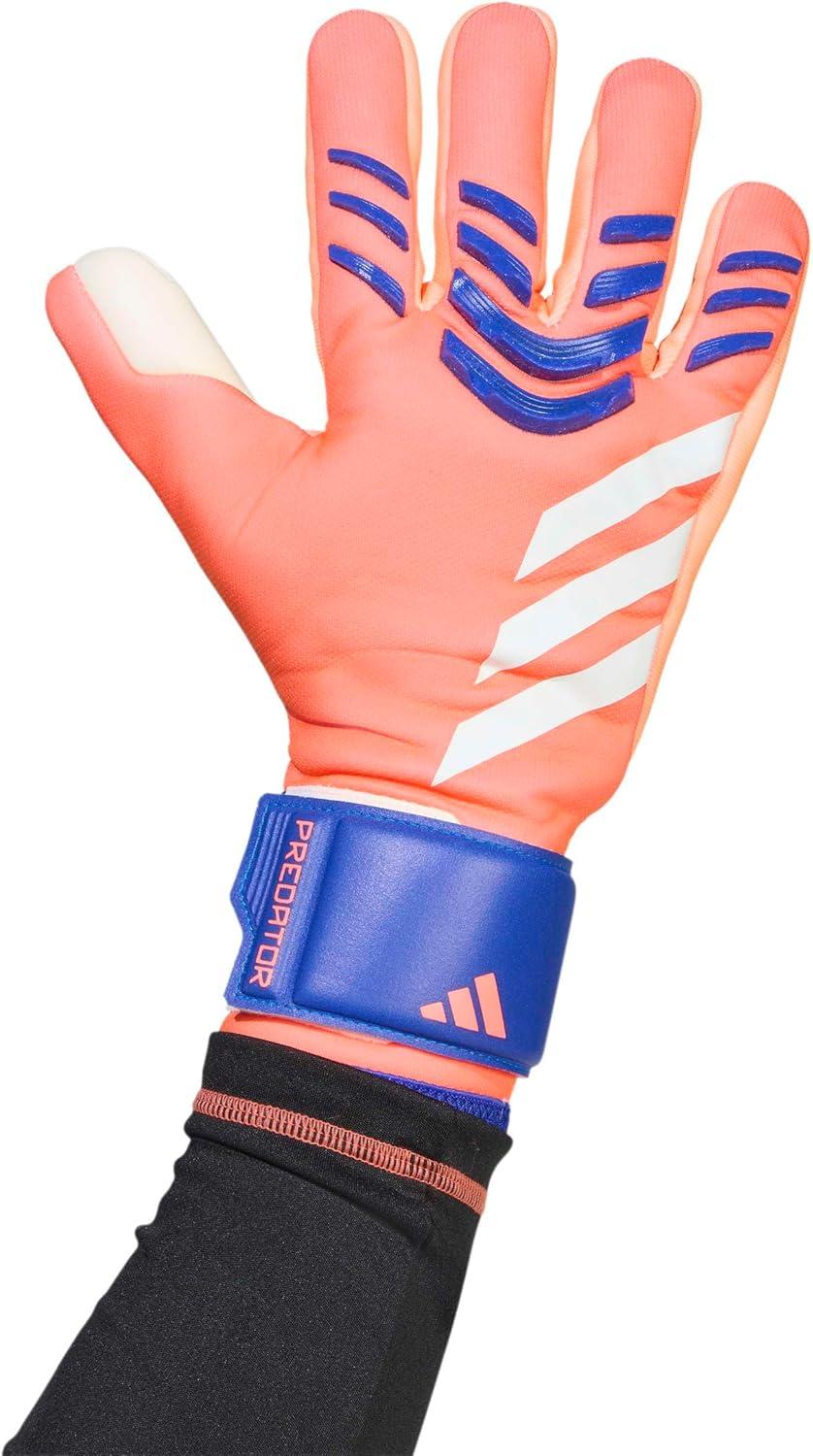 image:imageAdidas Predator League Goalie GlovesSignal CoralWhiteLucid Blue