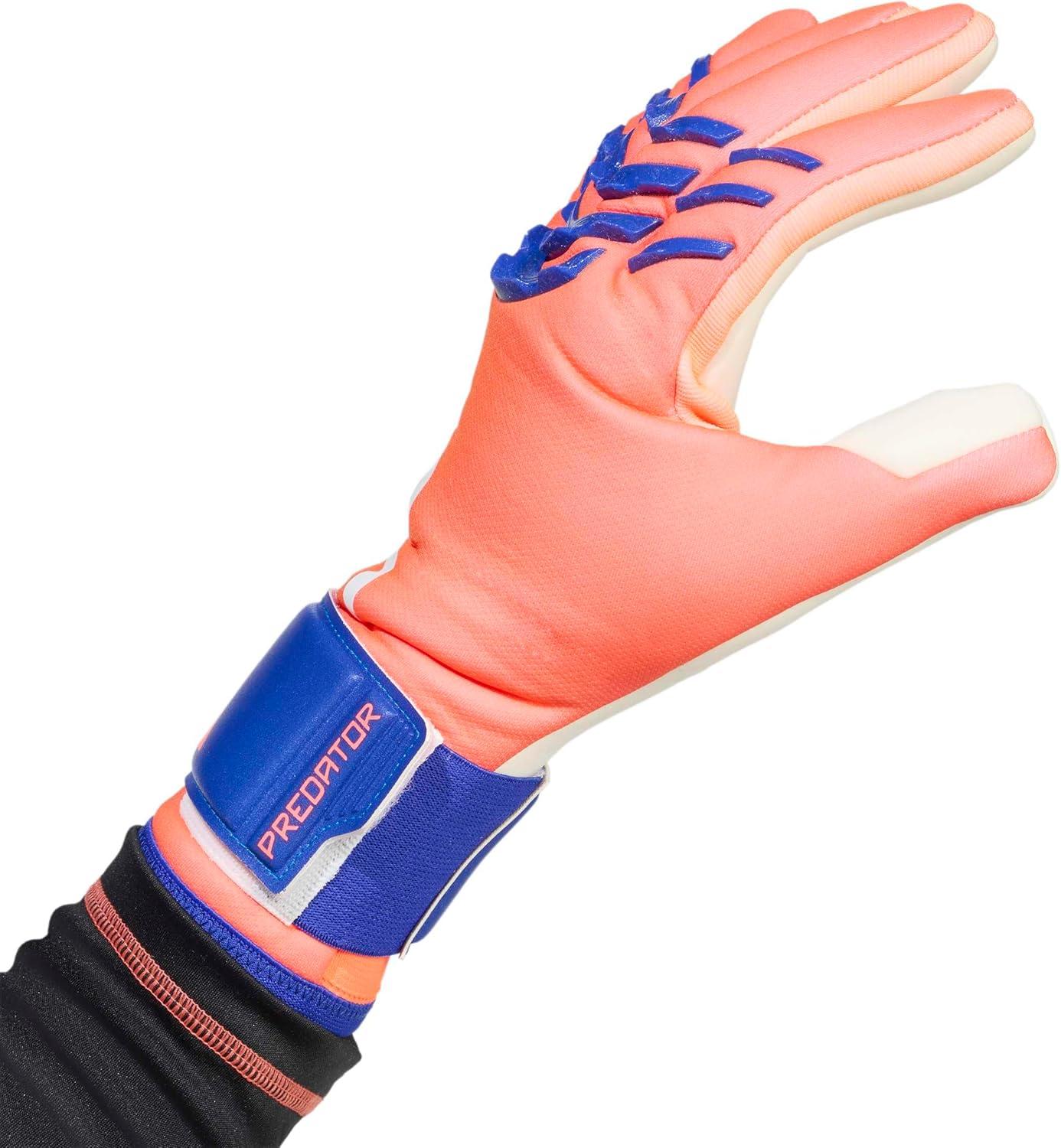 image:imageAdidas Predator League Goalie GlovesSignal CoralWhiteLucid Blue