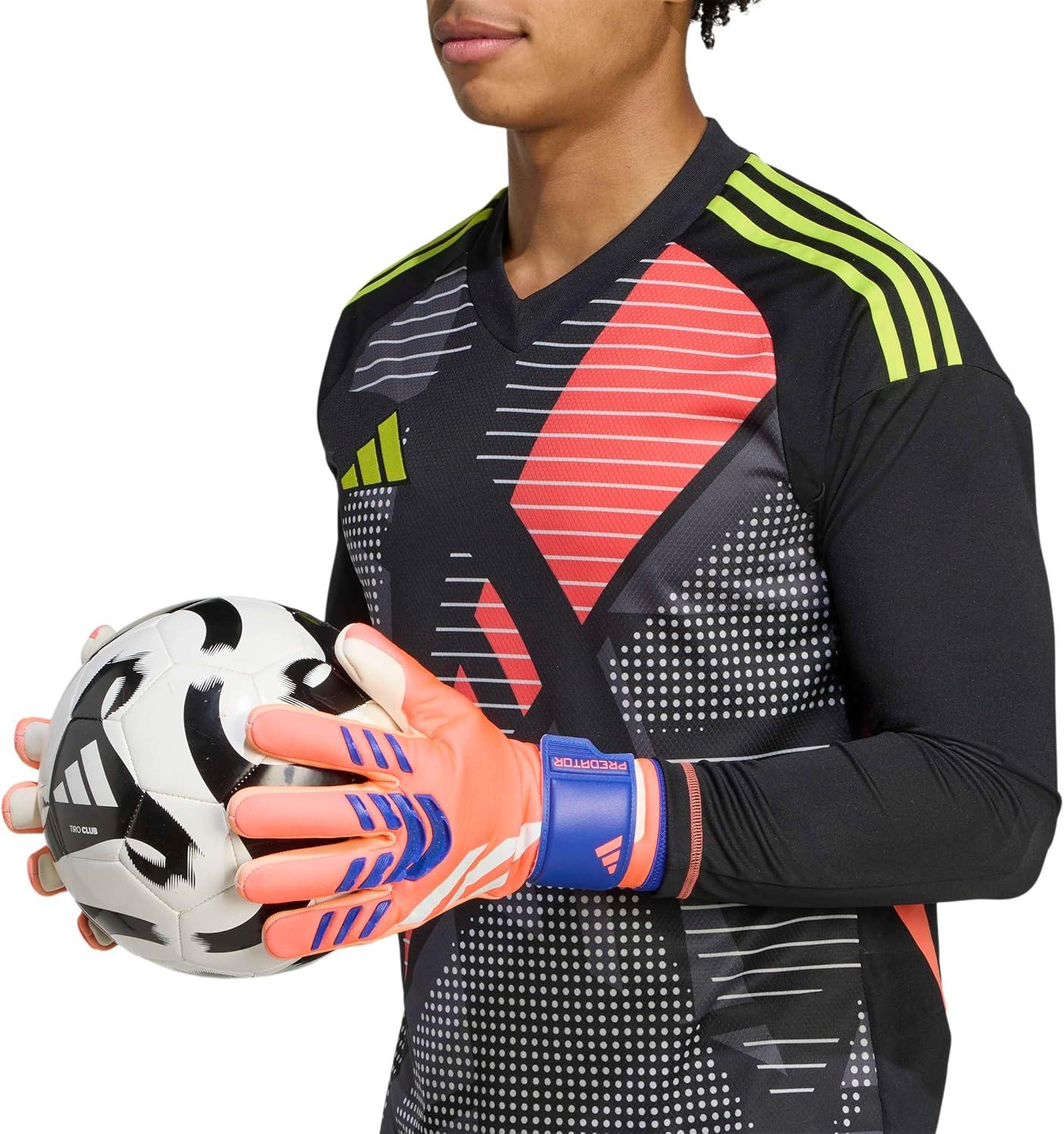 image:imageAdidas Predator League Goalie GlovesSignal CoralWhiteLucid Blue