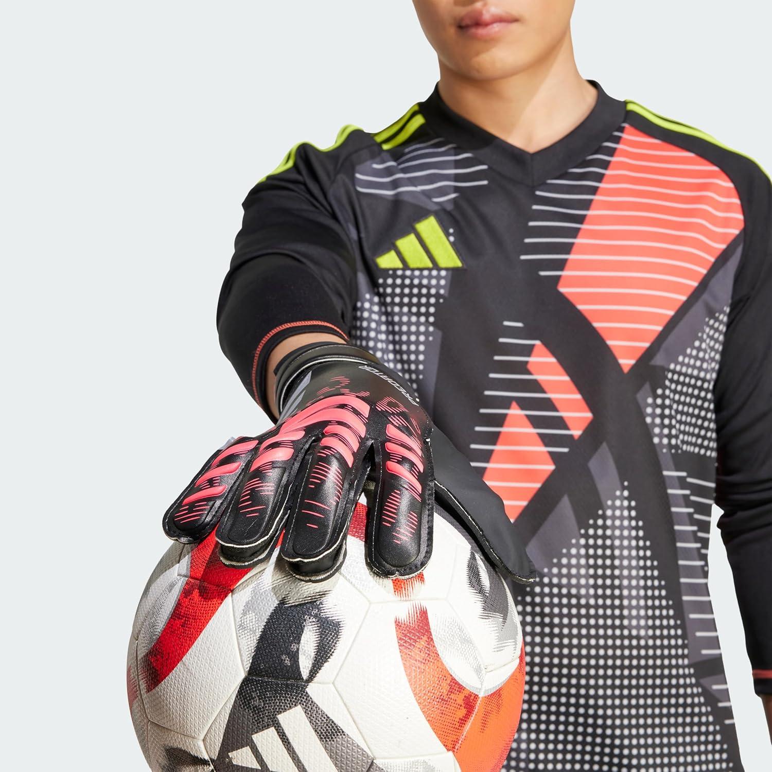 image:imageAdidas Predator Training Goalie Soccer GlovesBlackBlackLucid Red