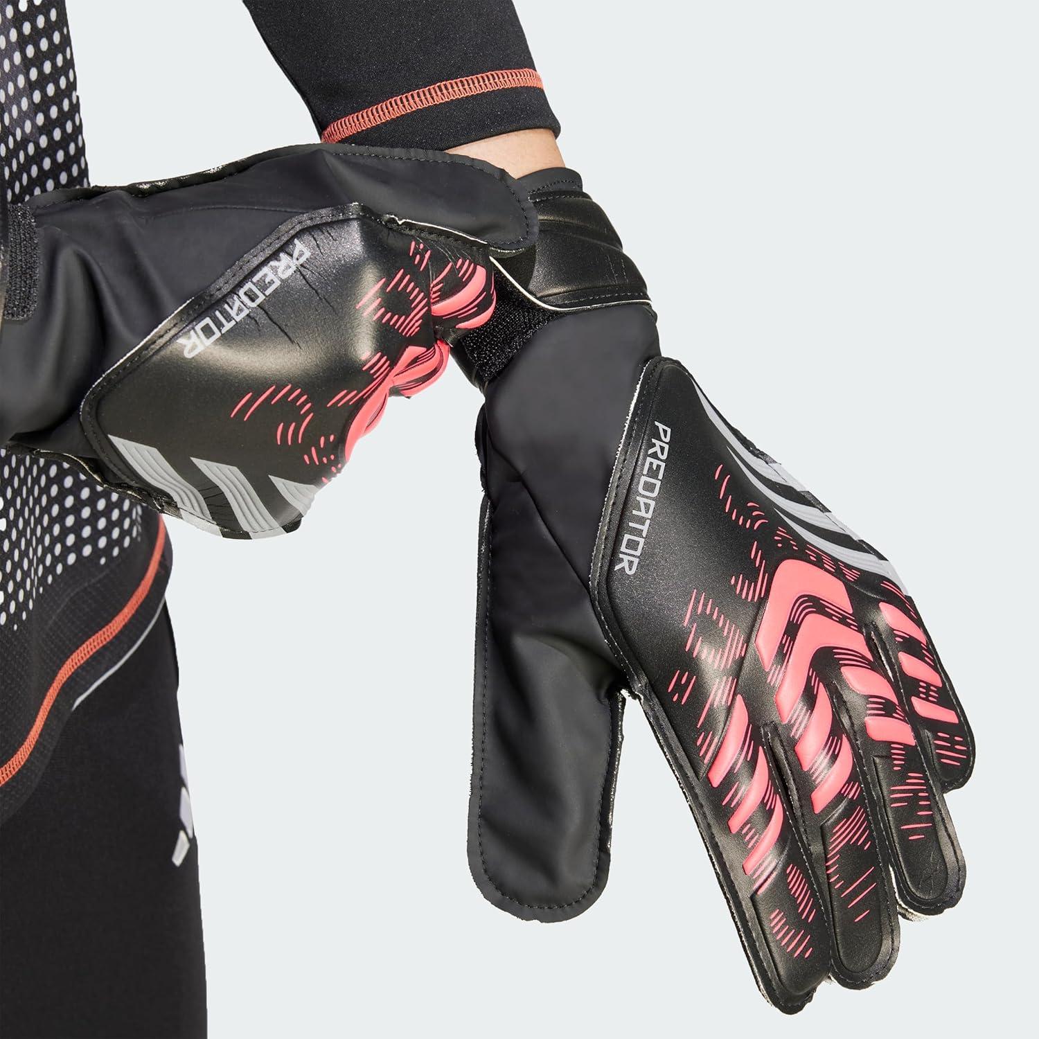image:imageAdidas Predator Training Goalie Soccer GlovesBlackBlackLucid Red