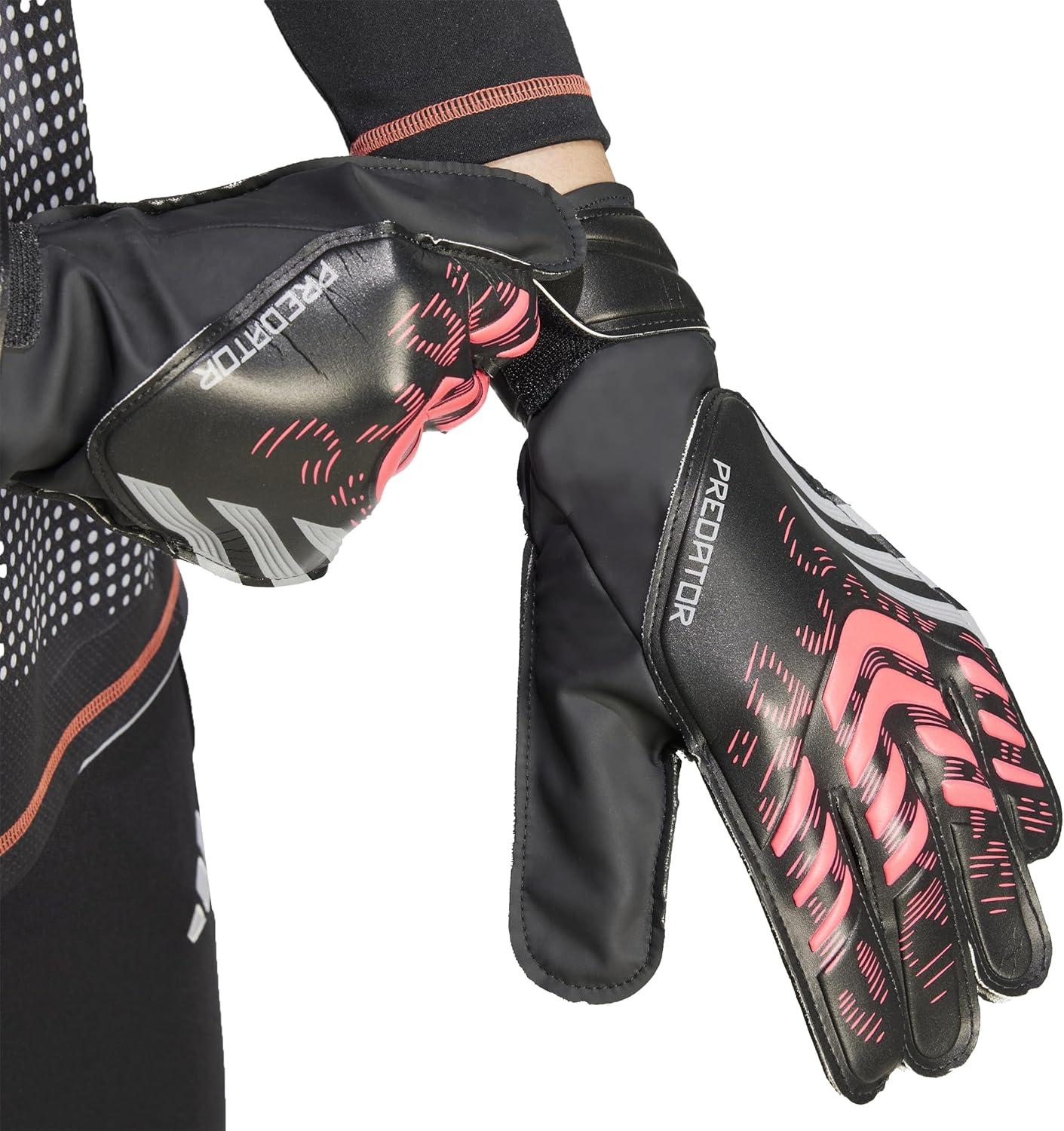 image:imageAdidas Predator Training Goalie Soccer GlovesBlackBlackLucid Red