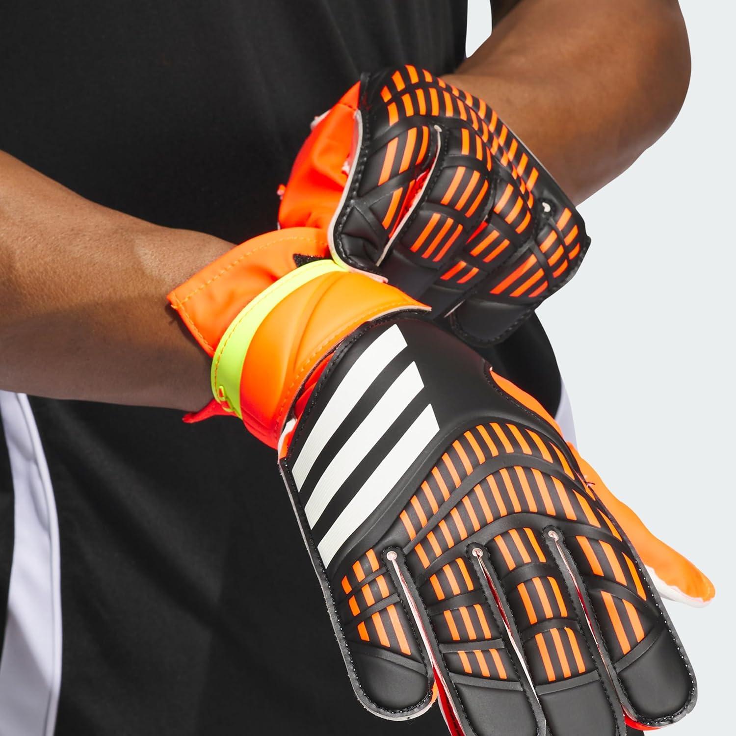 image:imageAdidas Predator Training Goalie Soccer GlovesBlackSolar RedSolar Yellow