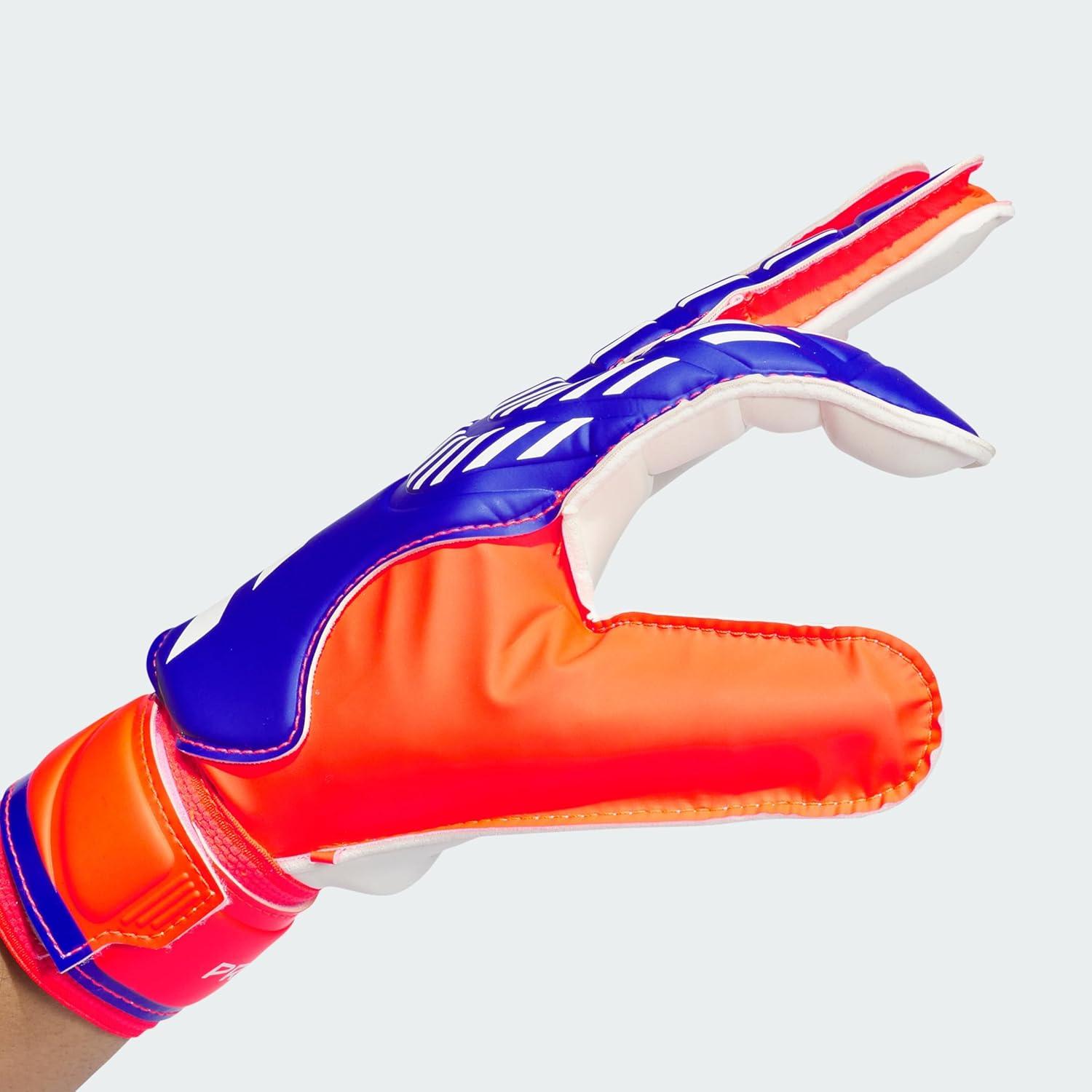 image:imageAdidas Predator Training Goalie Soccer GlovesLucid BlueSolar RedWhite