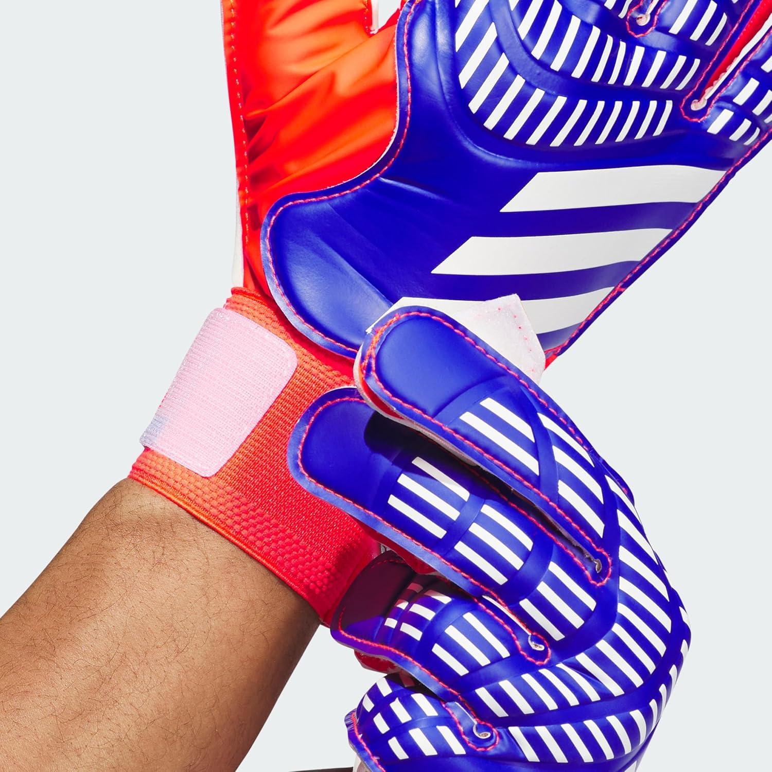 image:imageAdidas Predator Training Goalie Soccer GlovesLucid BlueSolar RedWhite