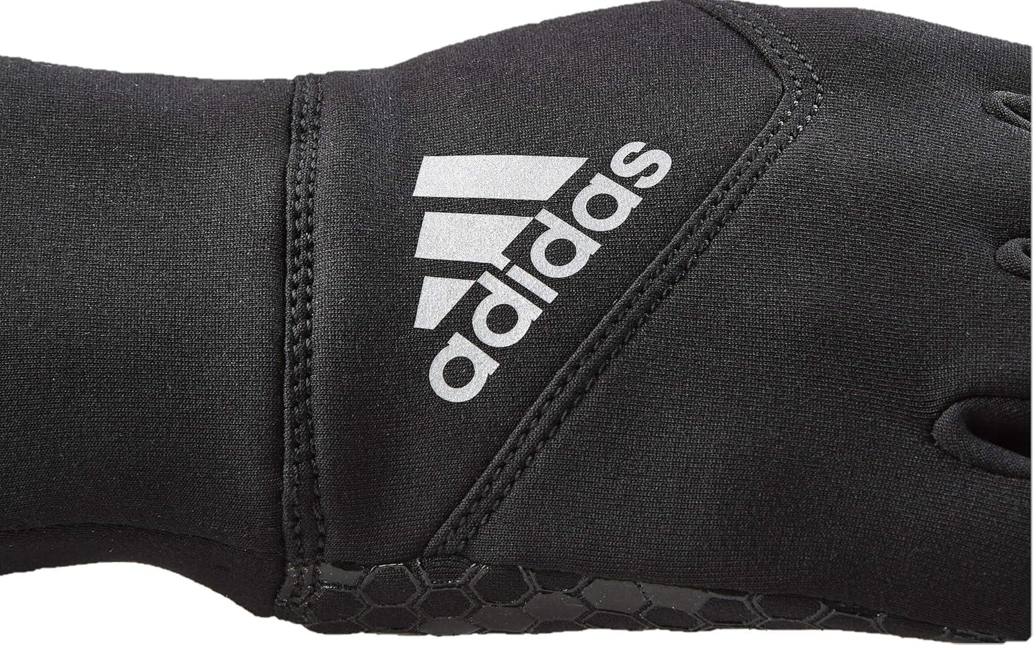 image:imageAdidas Shield 30 Running Reflective Gloves BlackLargeXLarge