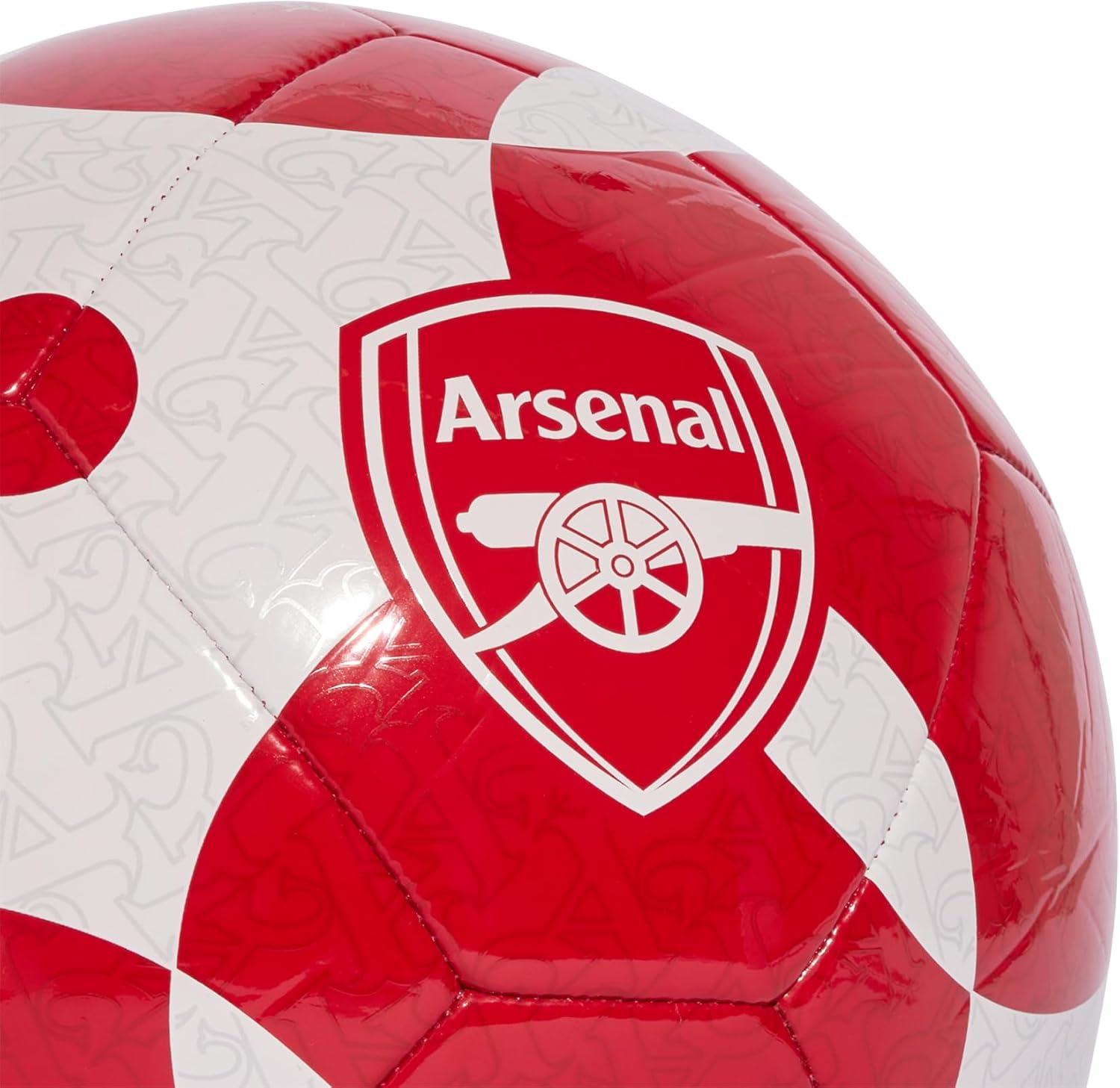 image:imageAdidas UnisexAdult Arsenal FC Home Club Soccer Ball WhiteBetter ScarletTeam Power Red 5
