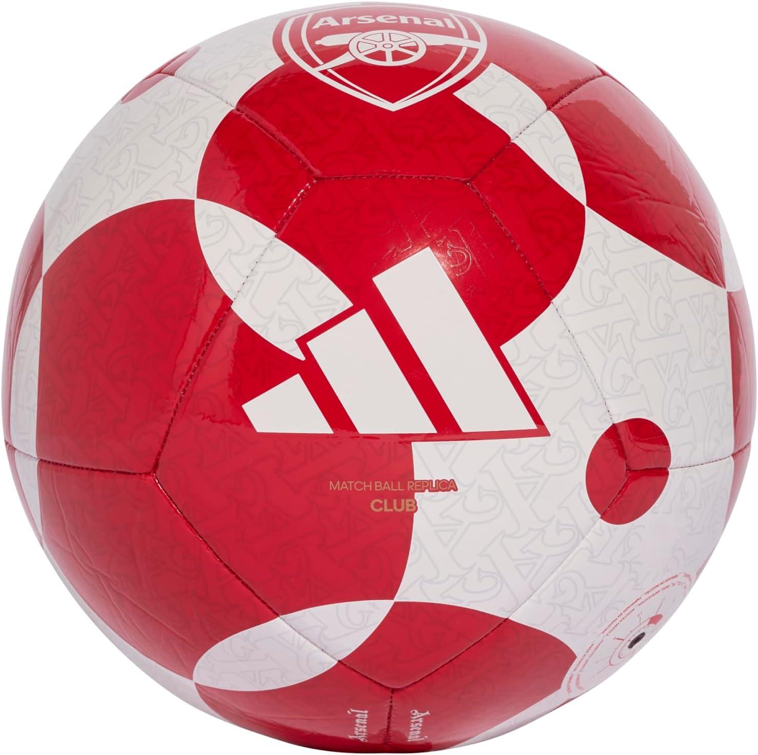 image:imageAdidas UnisexAdult Arsenal FC Home Club Soccer Ball WhiteBetter ScarletTeam Power Red 5