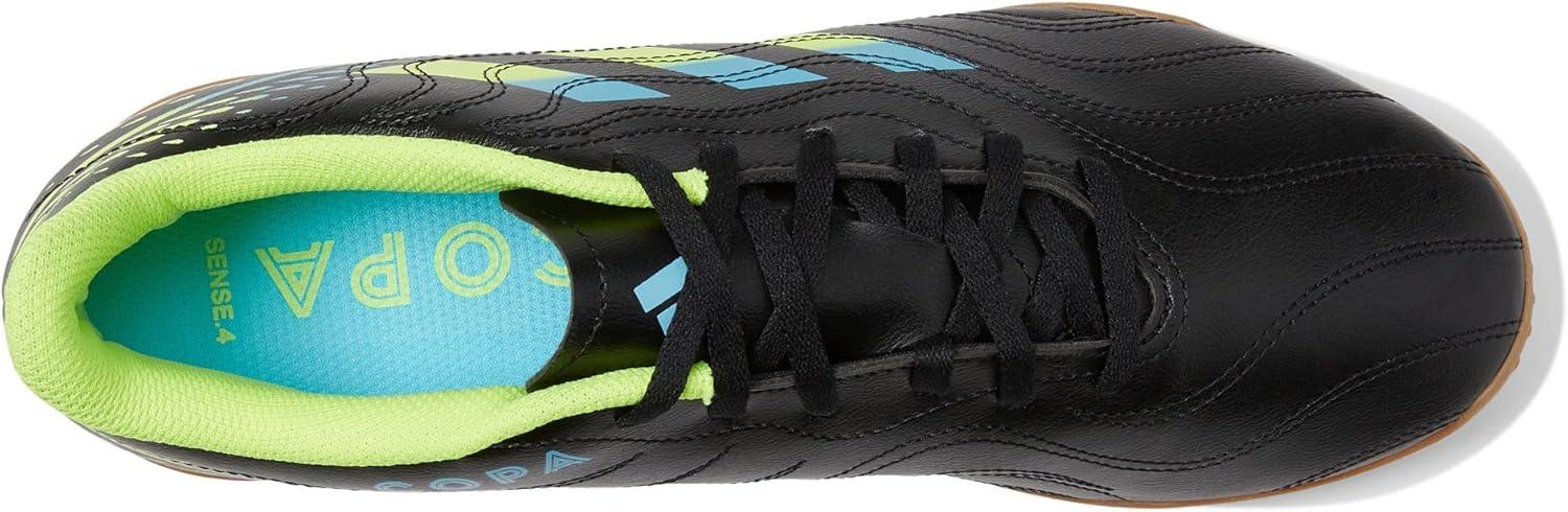 image:imageAdidas UnisexAdult Copa Sense4 IndoorSoccer ShoeBlackBright CyanTeam Solar Yellow