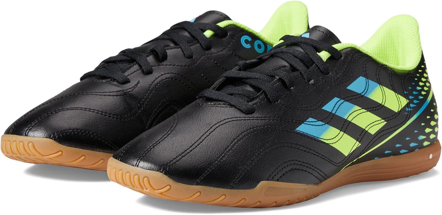 image:imageAdidas UnisexAdult Copa Sense4 IndoorSoccer ShoeBlackBright CyanTeam Solar Yellow
