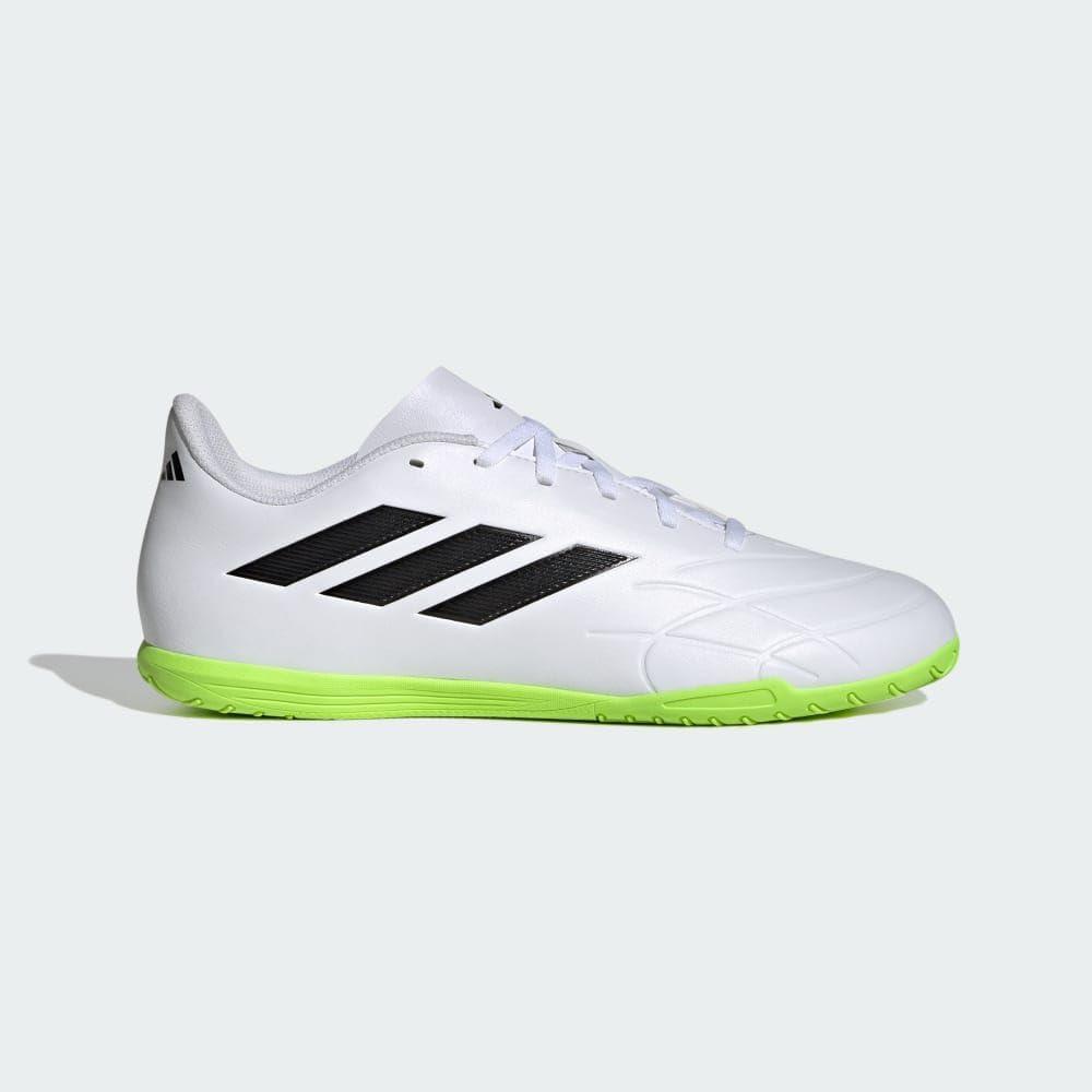 image:imageAdidas UnisexAdult Copa Sense4 IndoorSoccer ShoeWhiteCore BlackLucid Lemon