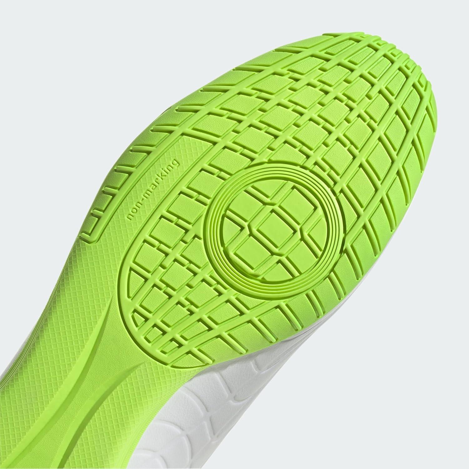 image:imageAdidas UnisexAdult Copa Sense4 IndoorSoccer ShoeWhiteCore BlackLucid Lemon