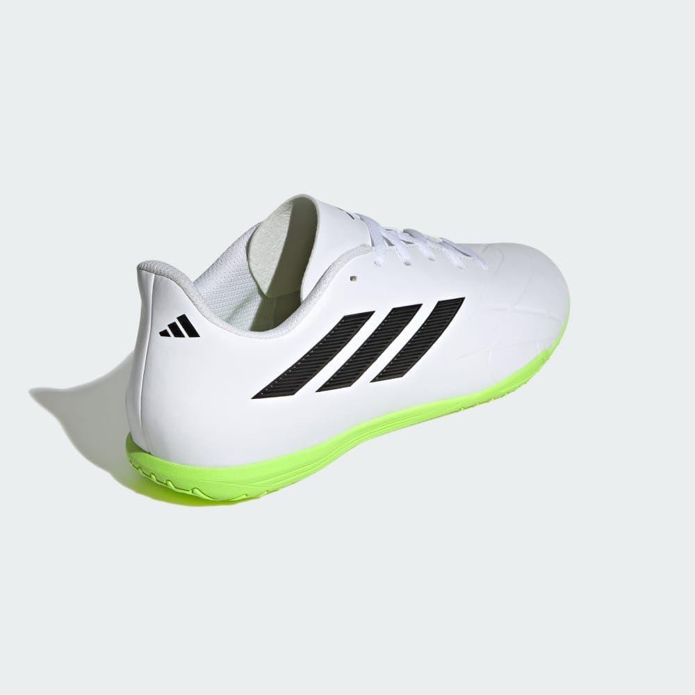 image:imageAdidas UnisexAdult Copa Sense4 IndoorSoccer ShoeWhiteCore BlackLucid Lemon