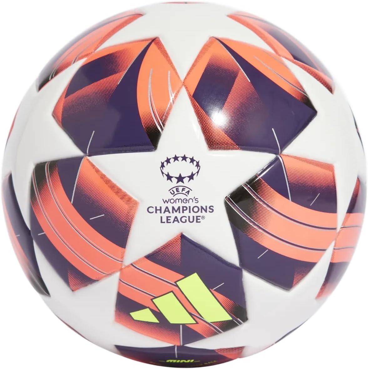 image:imageAdidas UnisexAdult WUCL Mini Soccer Ball WhiteAurora BlackTurboSilver Metallic 1
