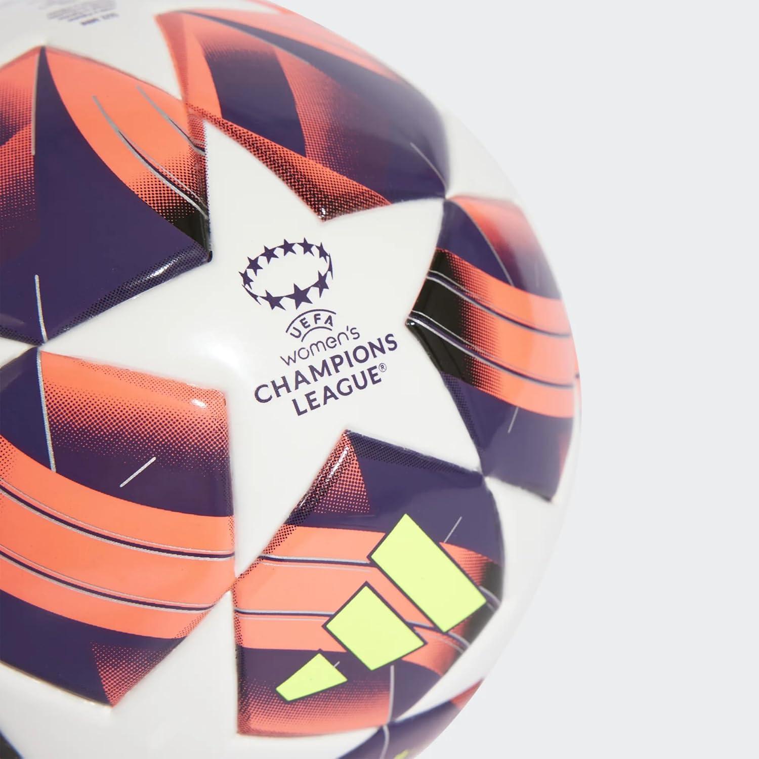 image:imageAdidas UnisexAdult WUCL Mini Soccer Ball WhiteAurora BlackTurboSilver Metallic 1