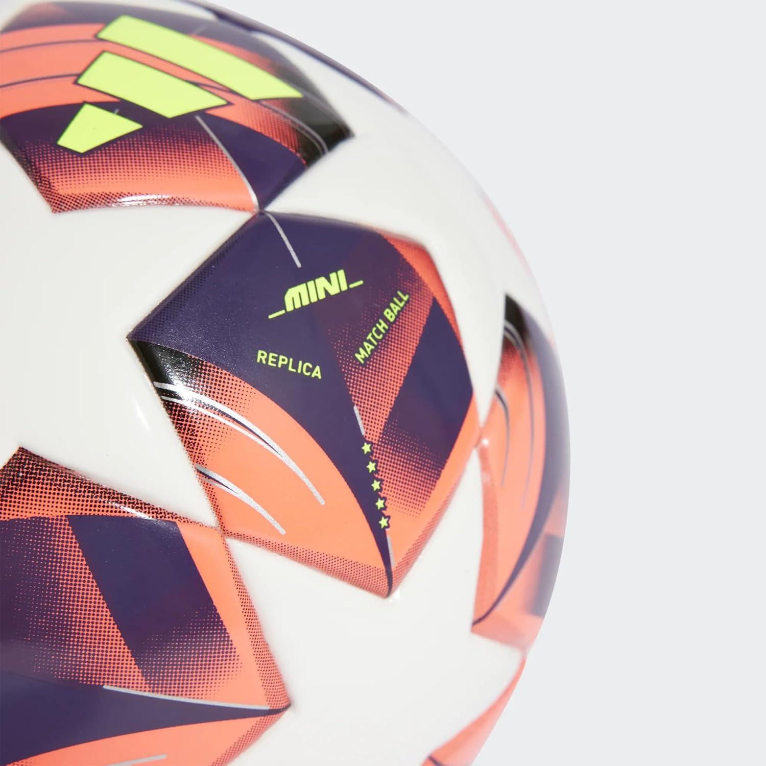 image:imageAdidas UnisexAdult WUCL Mini Soccer Ball WhiteAurora BlackTurboSilver Metallic 1