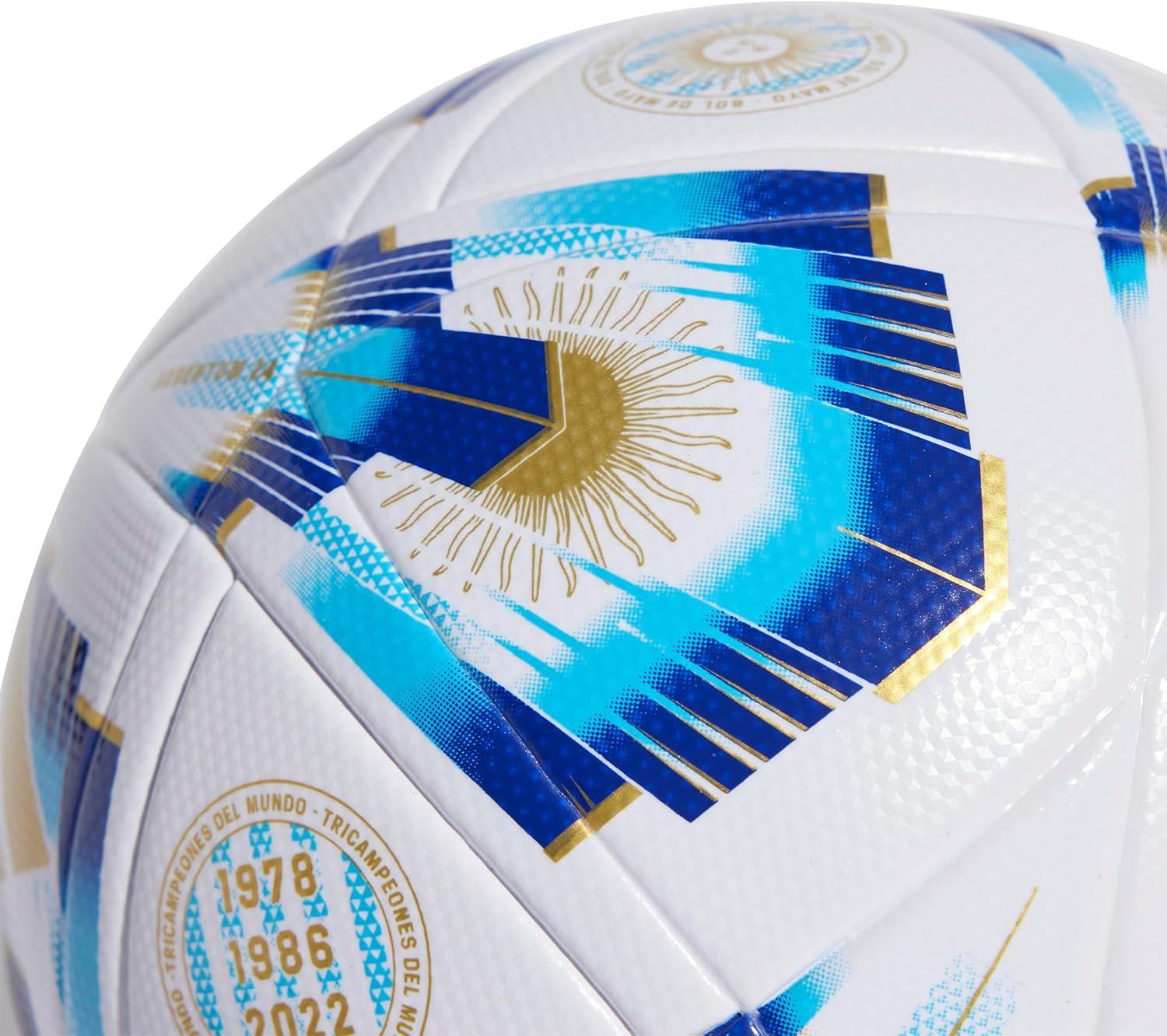 image:imageadidas Argentina 24 League Ball Seamless Construction Resilient Butyl Bladder Official Size 45 Argentina Printed Crest5