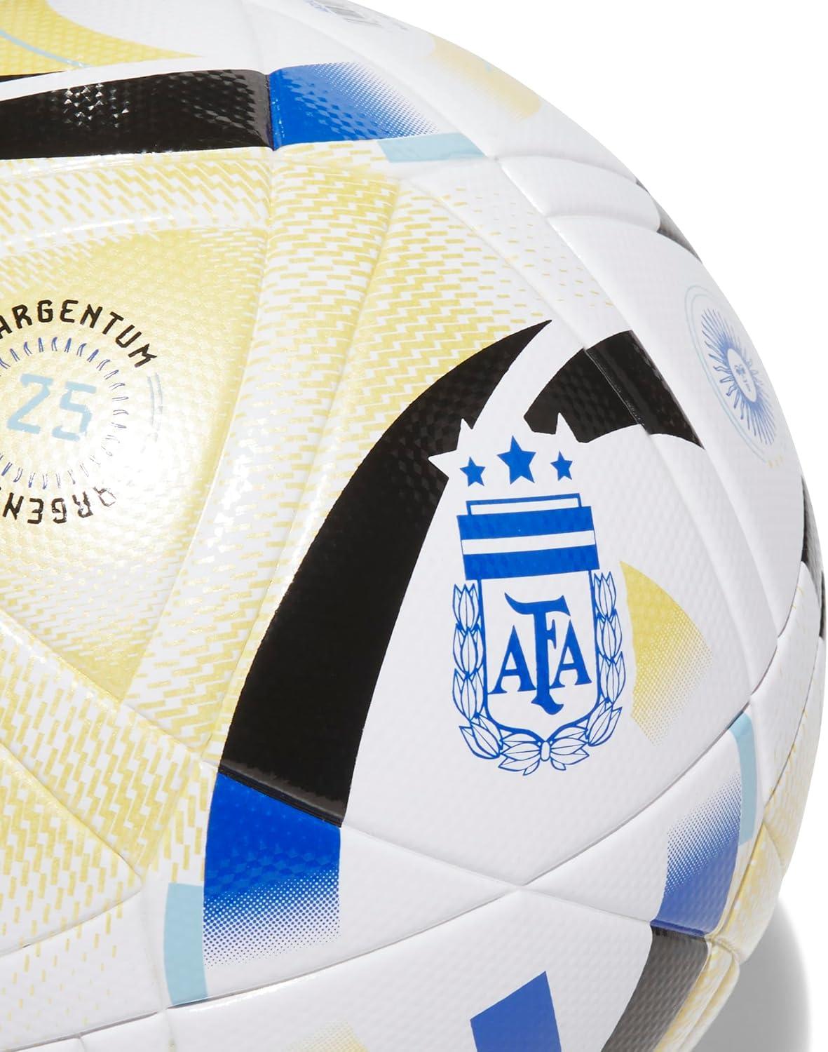 image:imageadidas Argentina Soccer BallWhiteIcey BlueGlory BlueBlack2025 League