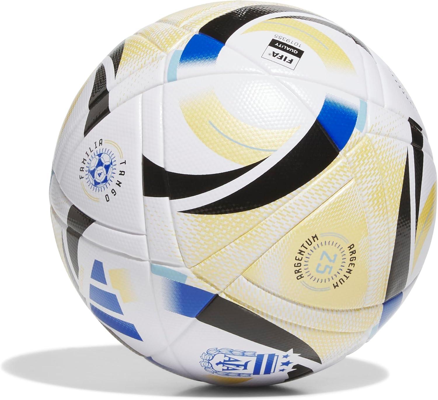 image:imageadidas Argentina Soccer BallWhiteIcey BlueGlory BlueBlack2025 League