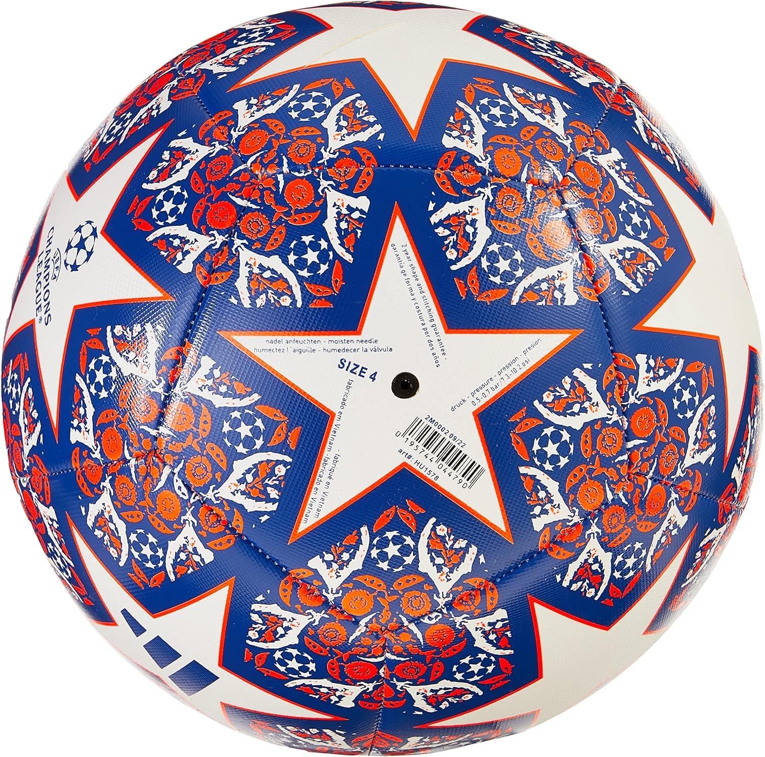 image:imageadidas UCL Training Texture BallWhiteTeam Royal BlueSolar Orange
