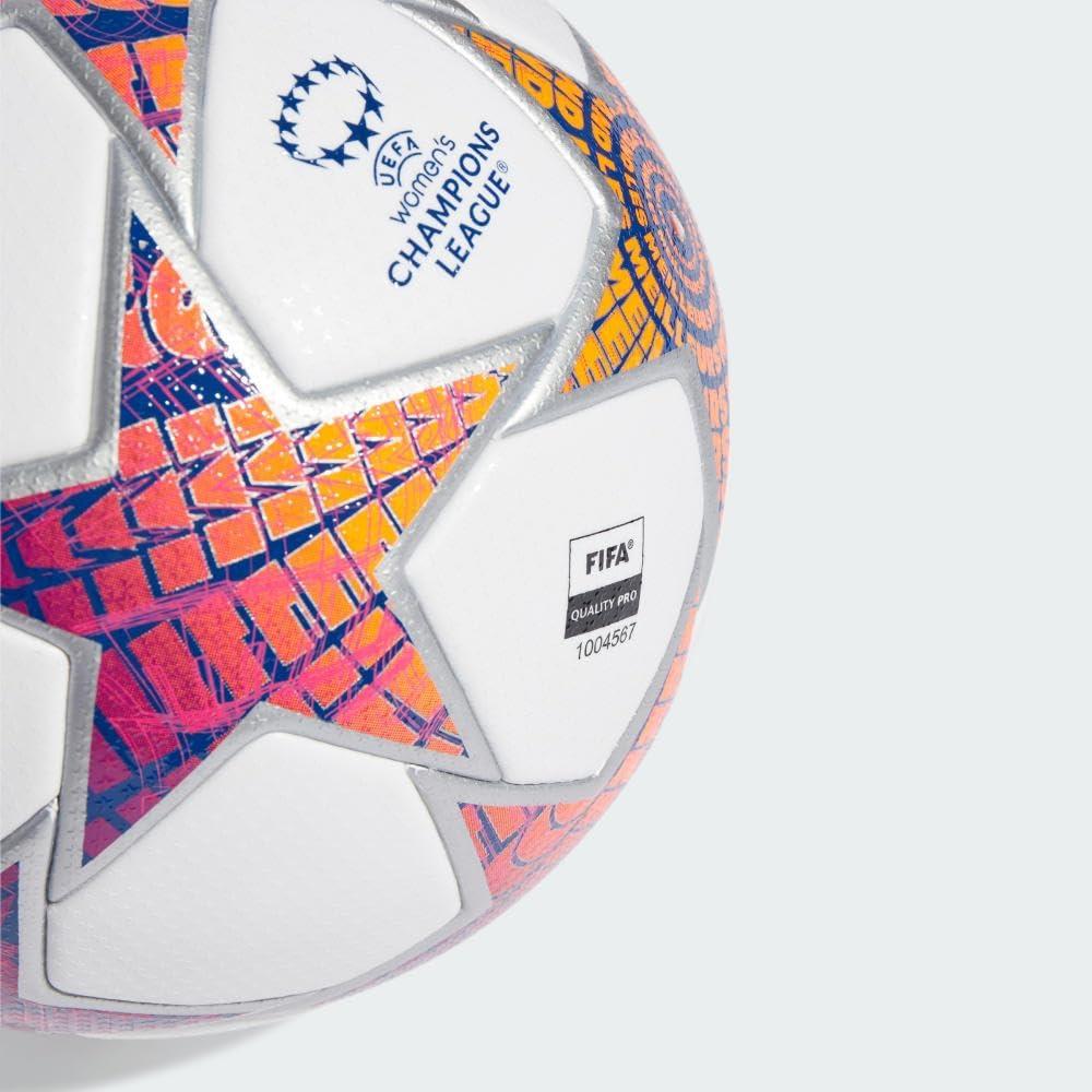 image:imageadidas Womens UCL Pro Soccer Ball Official Match Ball with Seamless Surface FIFA Quality Pro Certified UWCL Pro 2324 Group Stage Ball WhiteSilver MetallicShock PinkShock Purple
