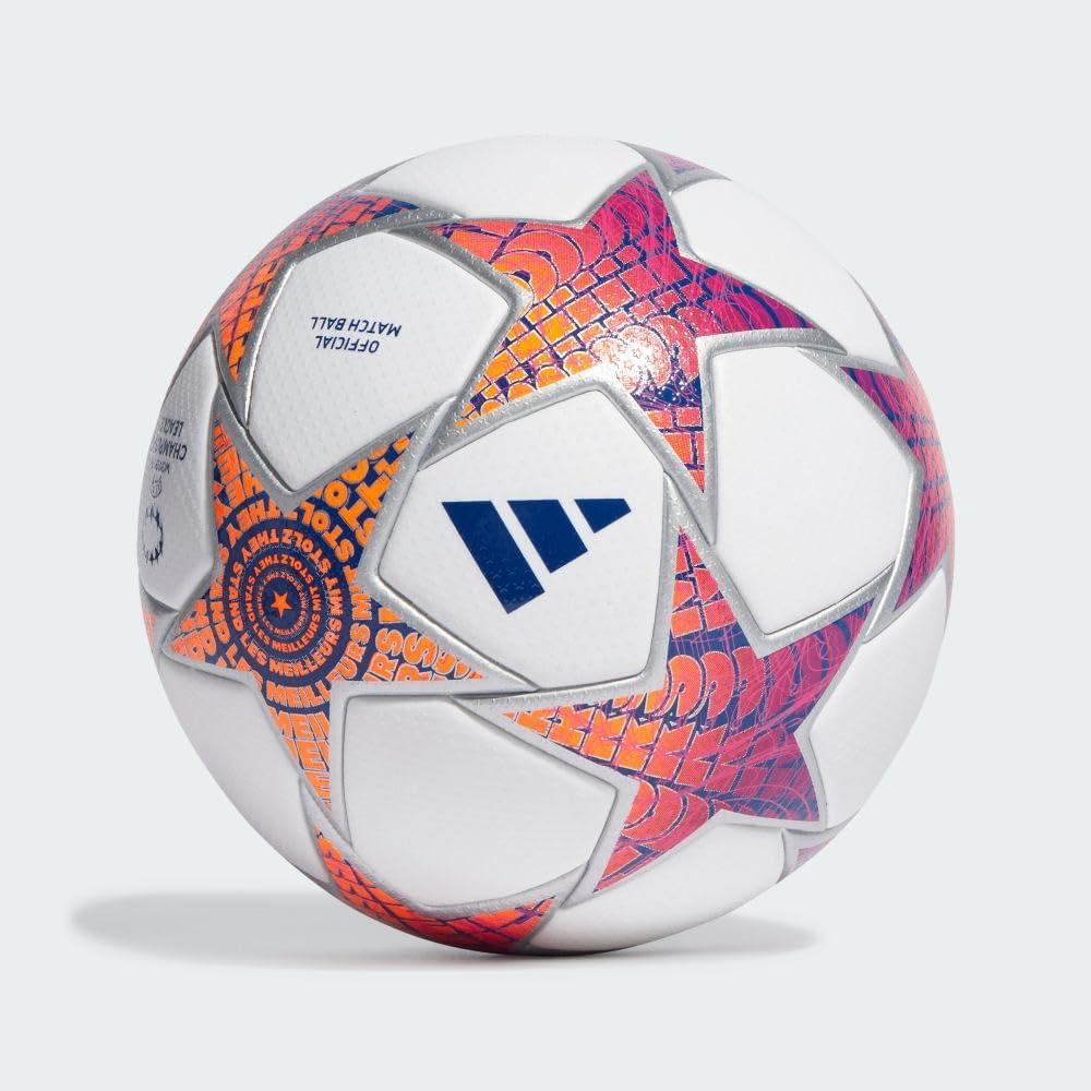image:imageadidas Womens UCL Pro Soccer Ball Official Match Ball with Seamless Surface FIFA Quality Pro Certified UWCL Pro 2324 Group Stage Ball WhiteSilver MetallicShock PinkShock Purple
