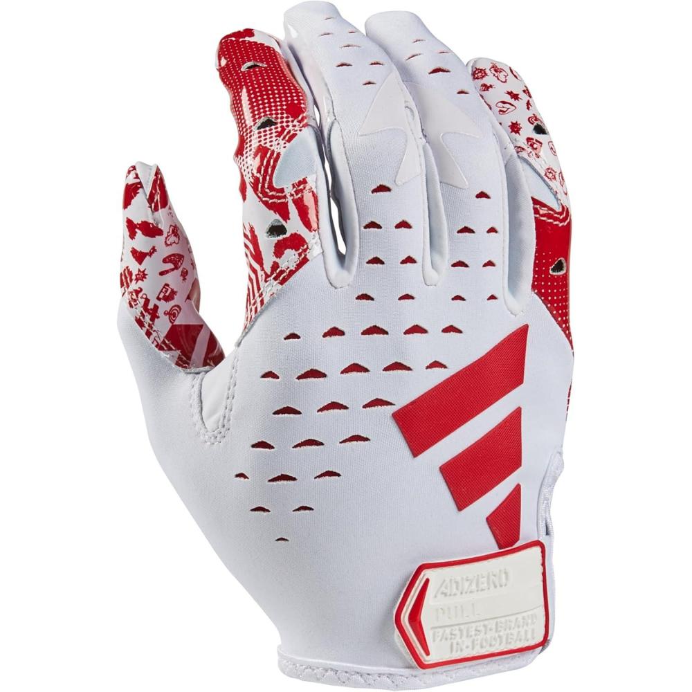 image:imageAdidas Adizero 13 Football Receiver GlovesWhiteRed