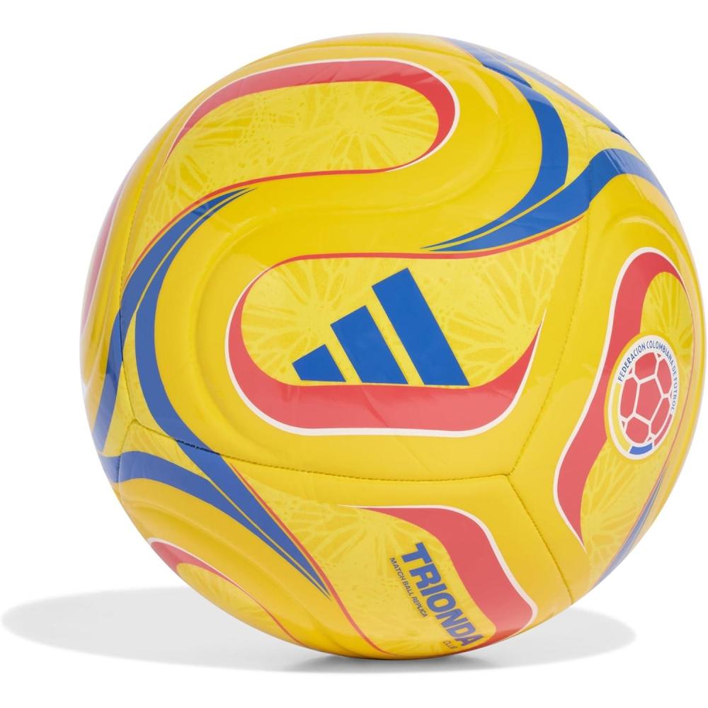 image:imageAdidas FIFA World Cup 26 Trionda Soccer BallEqt YellowSemi Lucid RedGlory BlueColombia