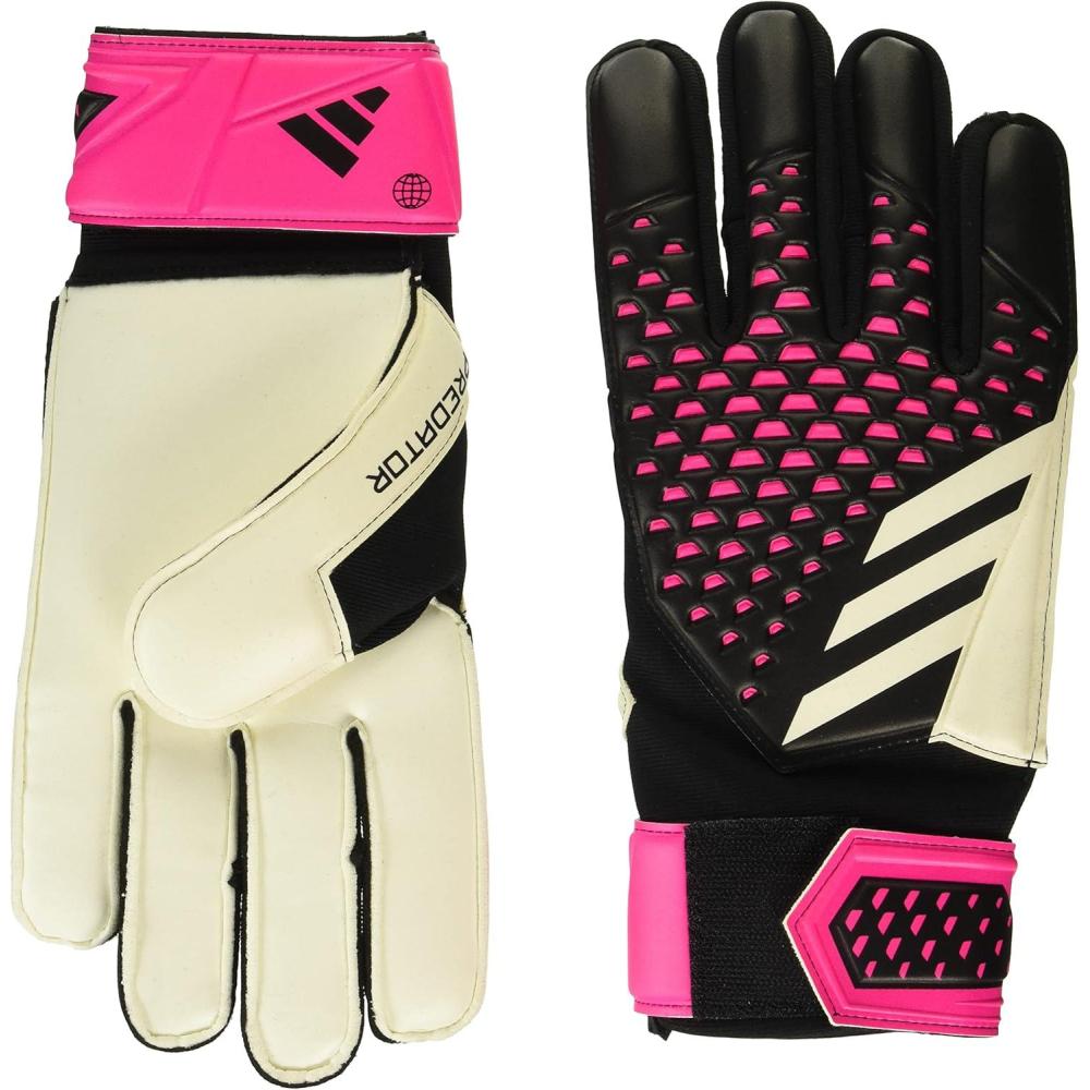 image:imageAdidas Predator Training Goalie Soccer GlovesBlackWhiteTeam Shock Pink