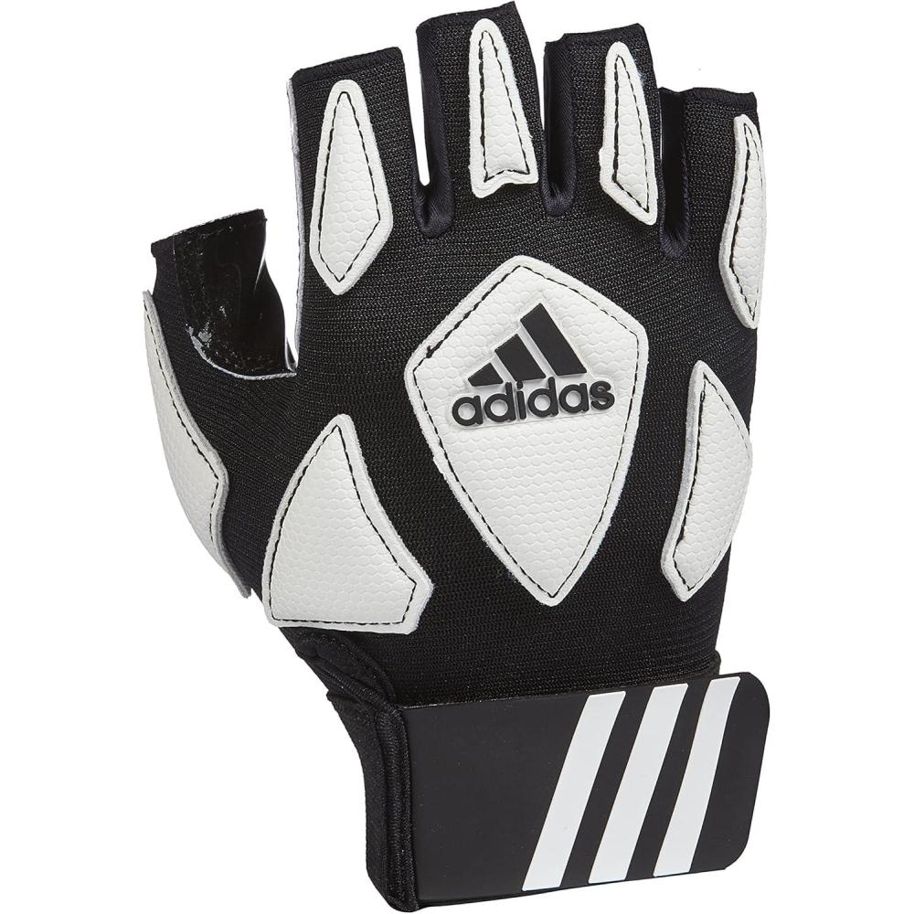image:imageAdidas Scorch Destroy 2 Lineman Adult Gloves Half FingerBlackWhite