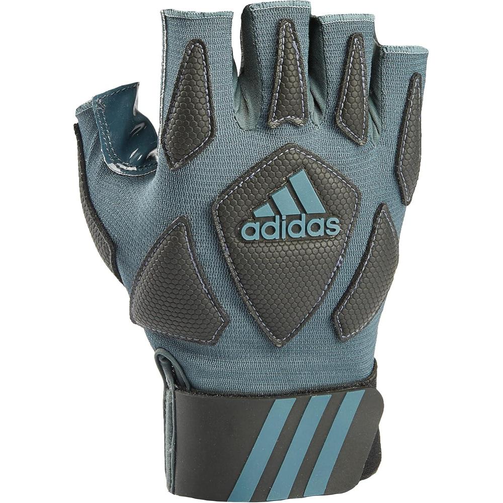 image:imageAdidas Scorch Destroy 2 Lineman Adult Gloves Half FingerGreyBlack