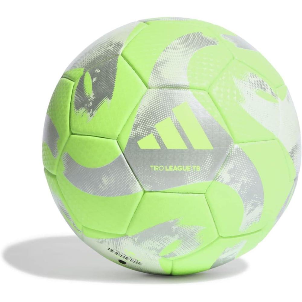 image:imageAdidas Tiro League Thermally Bonded BallSolar GreenSilver MetWhite