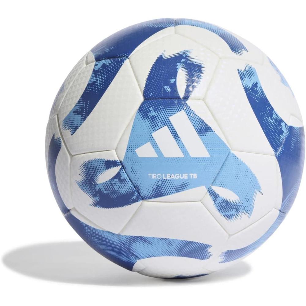image:imageAdidas Tiro League Thermally Bonded BallWhiteRoyal BlueLite Blue