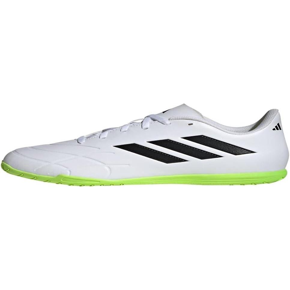 image:imageAdidas UnisexAdult Copa Sense4 IndoorSoccer ShoeWhiteCore BlackLucid Lemon
