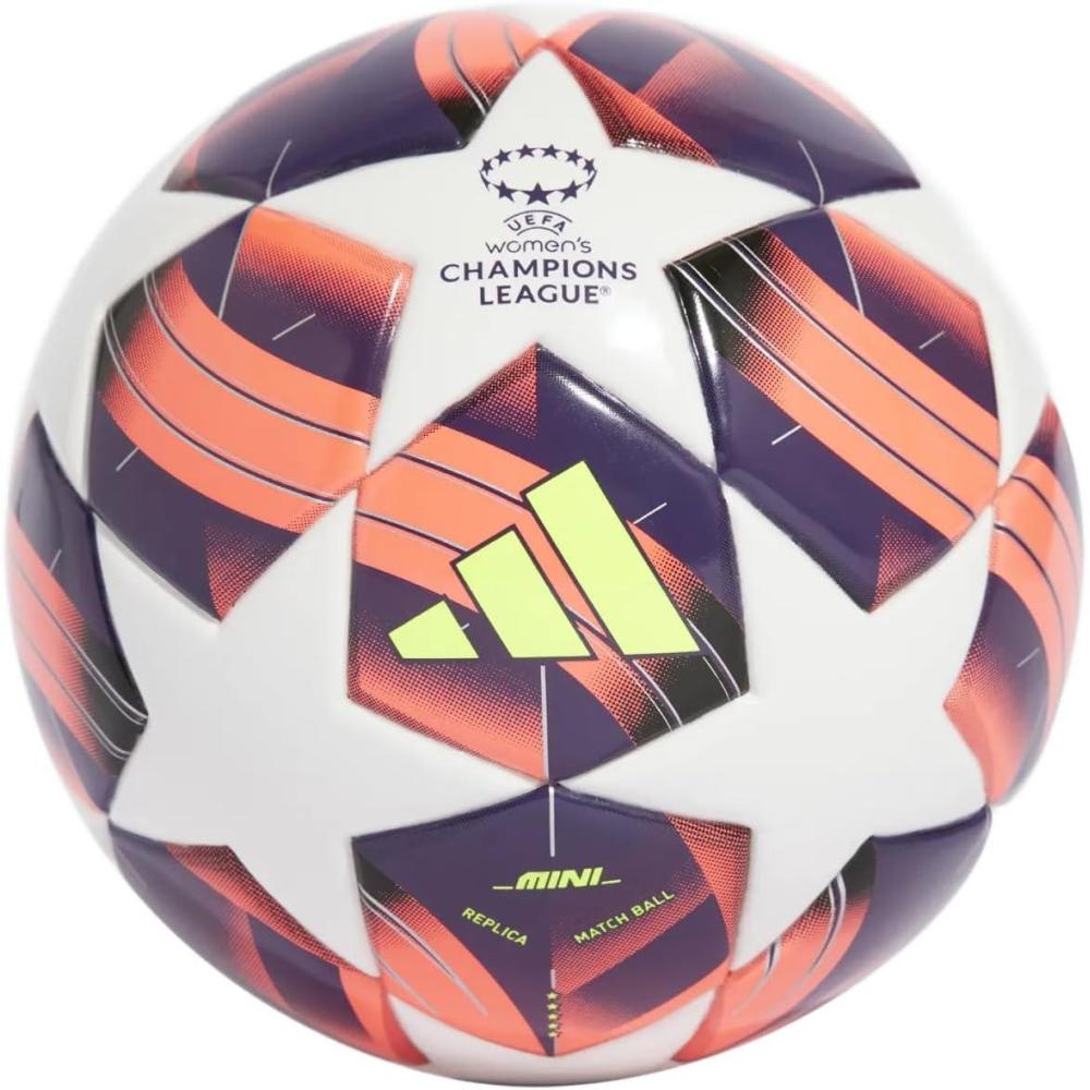 image:imageAdidas UnisexAdult WUCL Mini Soccer Ball WhiteAurora BlackTurboSilver Metallic 1