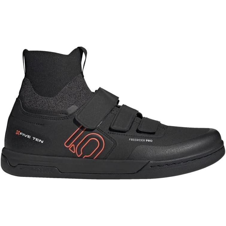 image:imageadidas Mens Freerider Pro Mid VCS Cycling Sneakers Shoes BlackCore BlackSolar RedGrey Three
