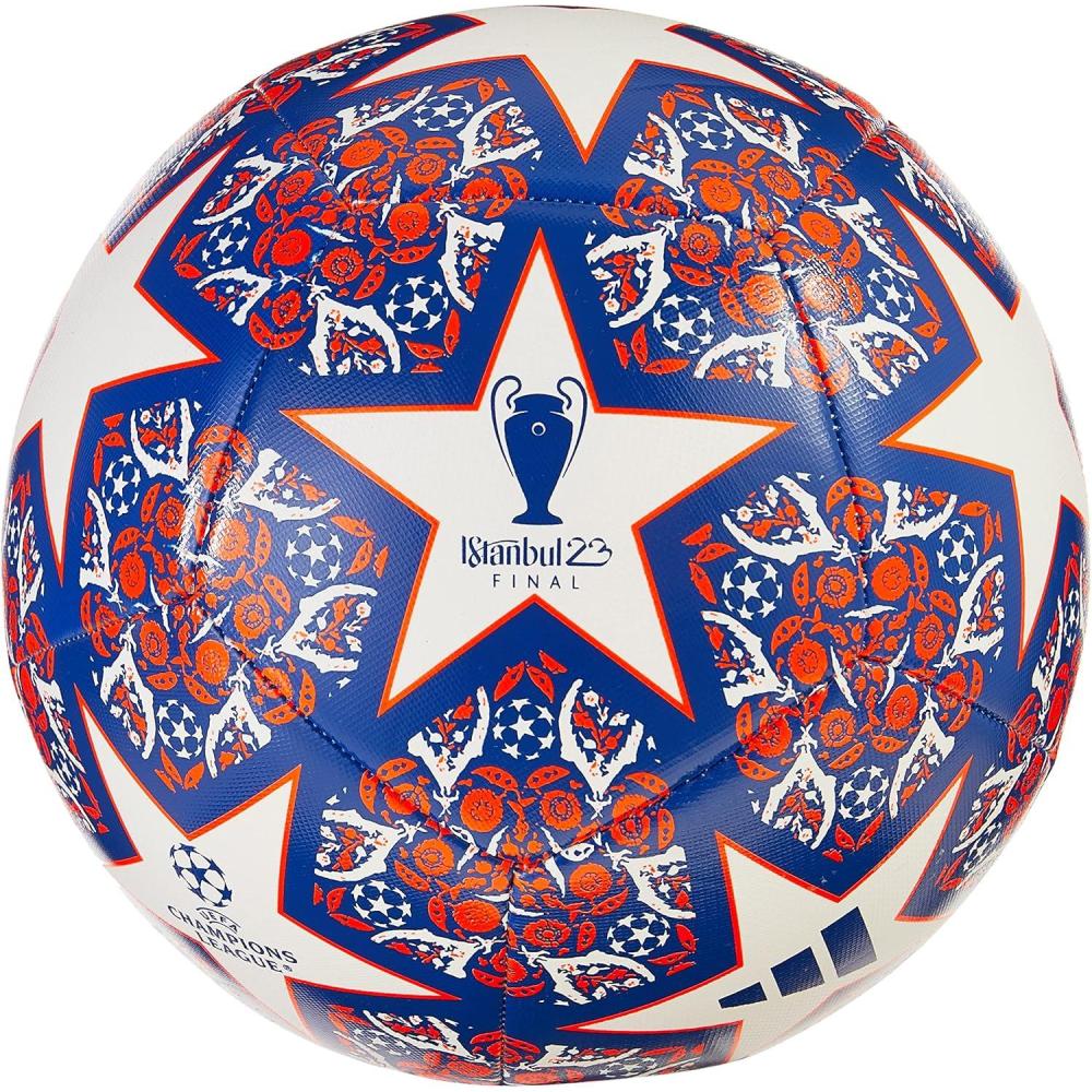 image:imageadidas UCL Training Texture BallWhiteTeam Royal BlueSolar Orange