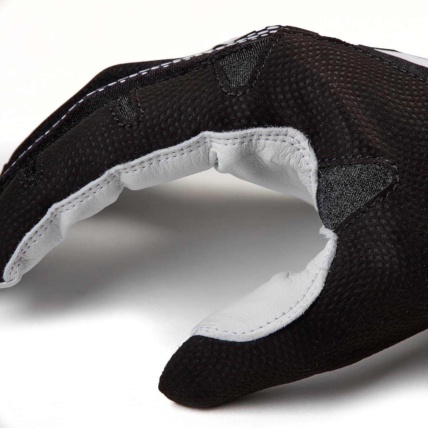 image:imageAdidas Diamond King 30 Leather Batting GloveBlackWhite