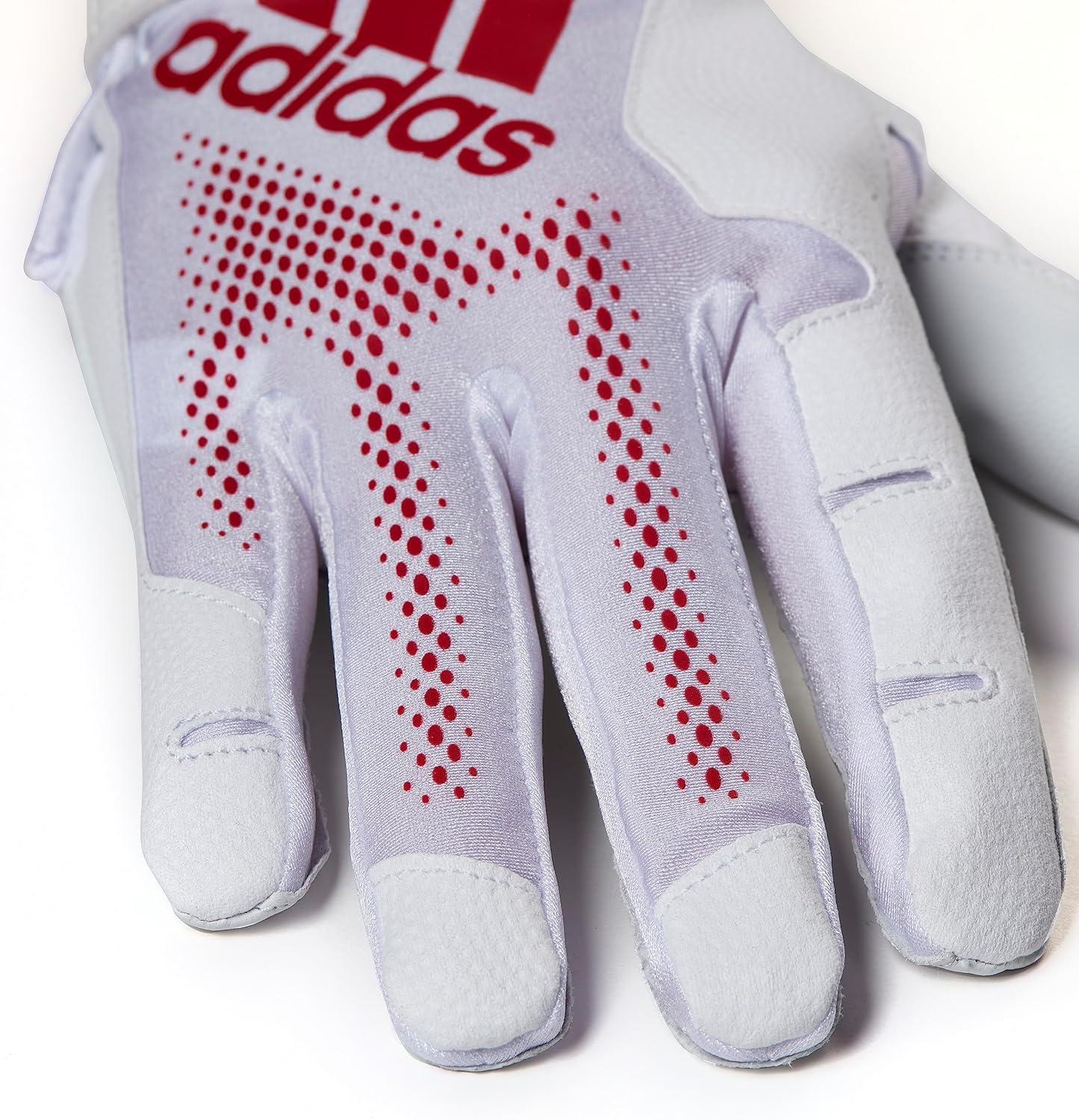 image:imageAdidas Diamond King 30 Leather Batting GloveWhiteRed