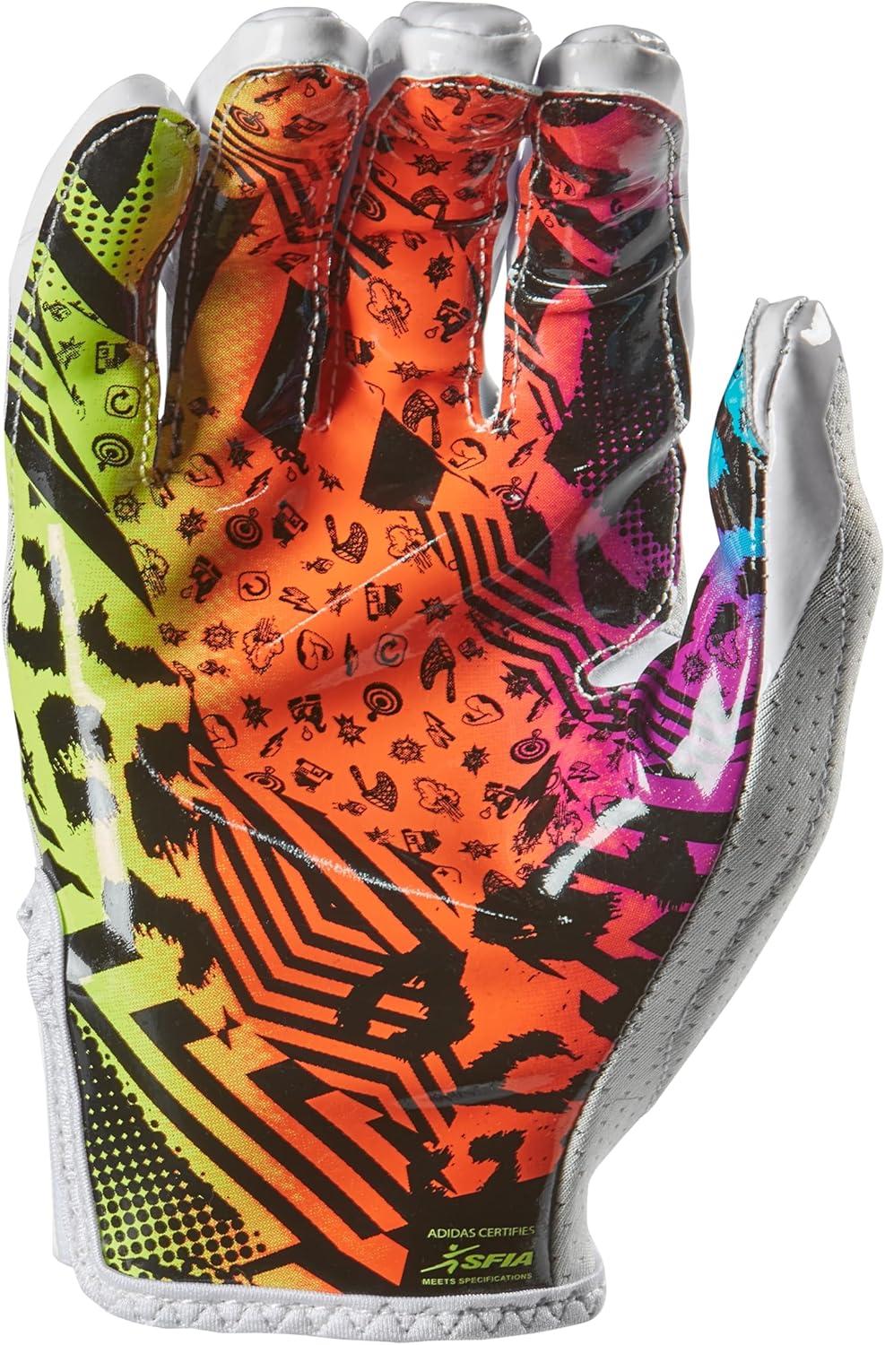image:imageAdidas Freak 60 Padded Receiver Football GlovesWhiteMulti