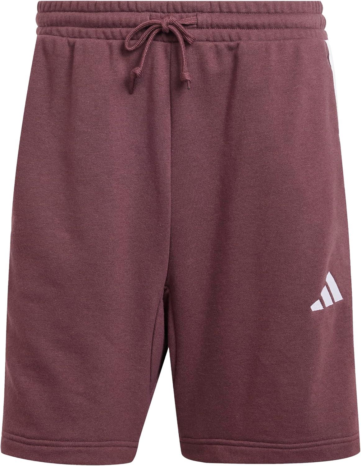 image:imageAdidas Mens Essentials 3Stripes French Terry 7inch ShortsAurora RubyWhite