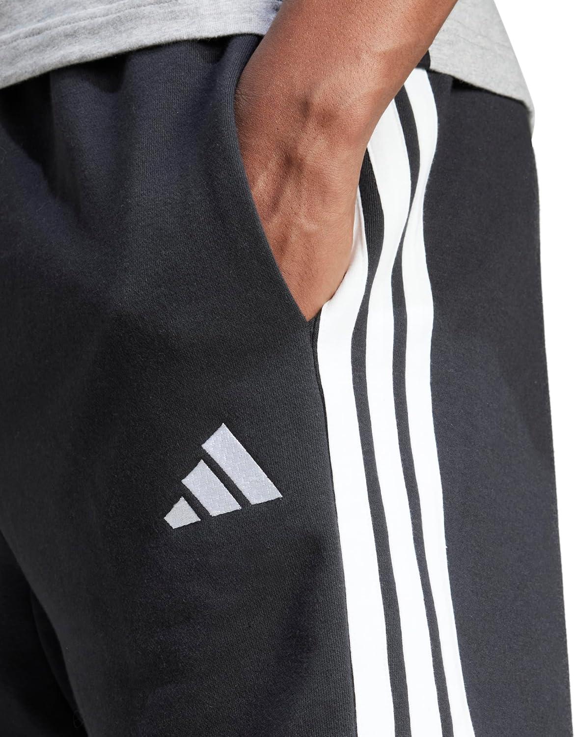 image:imageAdidas Mens Essentials 3Stripes French Terry 7inch ShortsBlackWhite