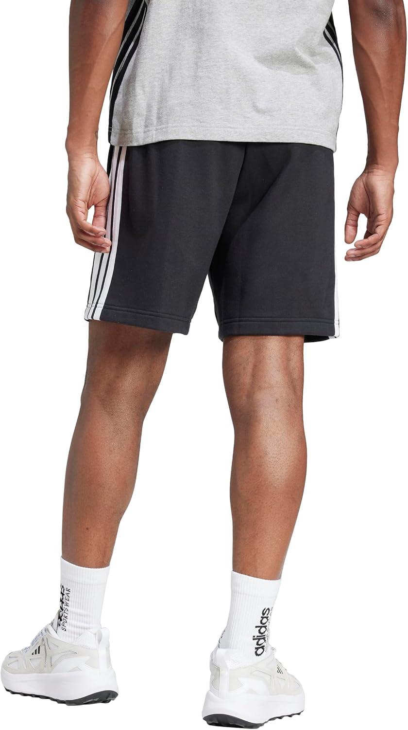 image:imageAdidas Mens Essentials 3Stripes French Terry 7inch ShortsBlackWhite