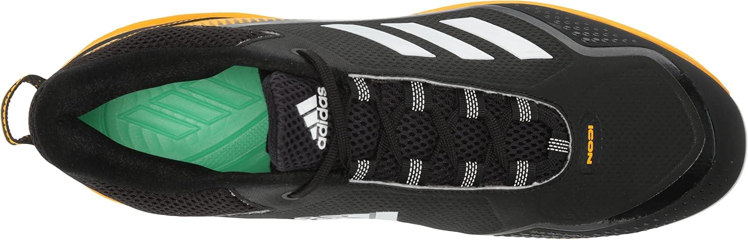 image:imageAdidas Mens Icon 7Baseball ShoeBlackWhiteTeam Collegiate Gold