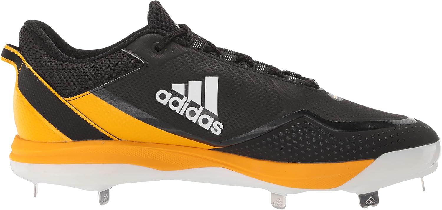 image:imageAdidas Mens Icon 7Baseball ShoeBlackWhiteTeam Collegiate Gold