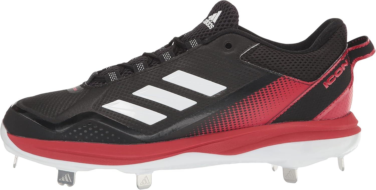 image:imageAdidas Mens Icon 7Baseball ShoeBlackWhiteTeam Power Red