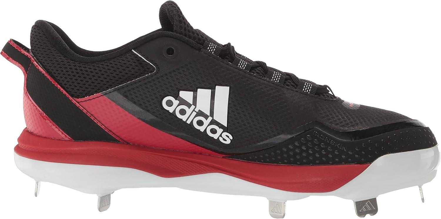 image:imageAdidas Mens Icon 7Baseball ShoeBlackWhiteTeam Power Red