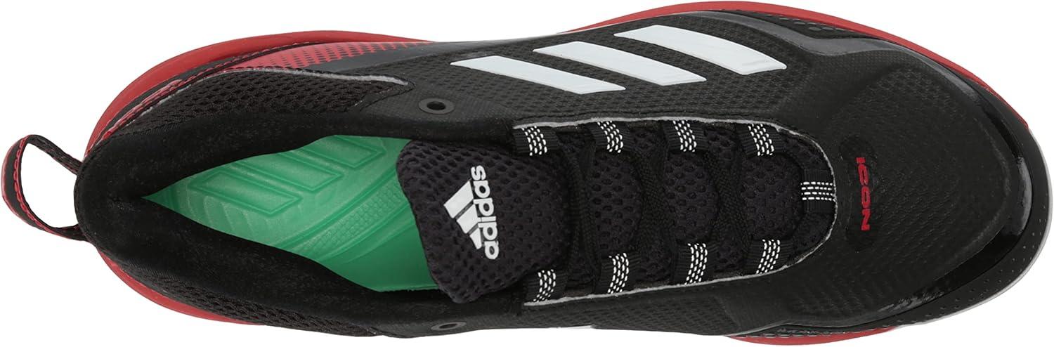 image:imageAdidas Mens Icon 7Baseball ShoeBlackWhiteTeam Power Red